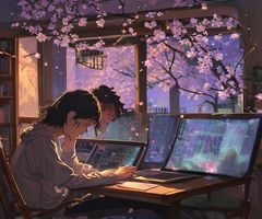 学生在宿舍用平板电脑通过樱花看番观看经典老番，轻松休闲的学习间隙娱乐场景
